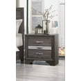 thumbnail image 5 of Modern Sparkle Grey Nightstand with 3 Drawers & Jewelry Storage, 5 of 5