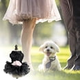 thumbnail image 3 of Falda de princesa pequeña con burbujas Zhivalor vestido para perro negro con lentejuelas XL, 3 of 5