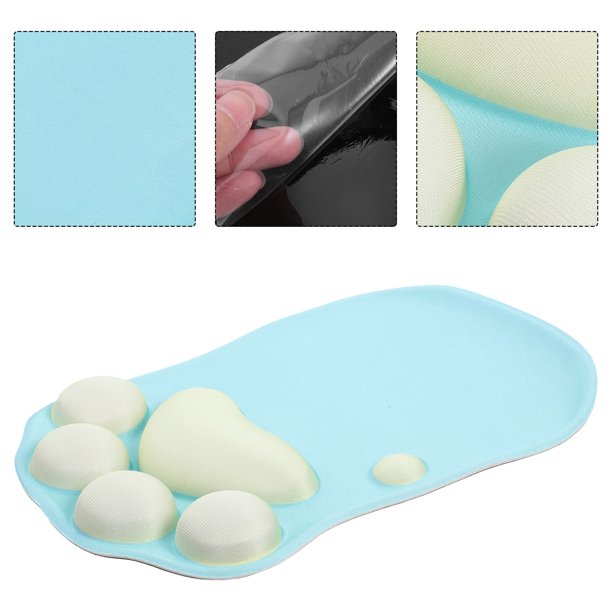 Hytrove Mouse Pad Con Reposamuñecas Ergonómico En De De Color Azul Para Casa