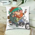 thumbnail image 3 of MKHERT Motorcycle Knight Pillowcase Pillow Protector Cushion Cover 18x18 inch,Set of 2, 3 of 3