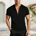 thumbnail image 2 of Big and Tall Shirts for Men Solid Colour Athleisure Style Slim Fit V Neck Short Sleeve T Shirt Mens T Shirts Pack 2xl Tall Mens for Men Cat Shirt Big And Western V Neck 2XL, 2 of 7