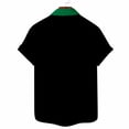 thumbnail image 4 of Button Down Shirts for Men Lapel Stripe Print Short Sleeve Tops Casual Loose Fit Summer Blouse Tee with Pocket Mens Clothes, 4 of 4