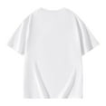 thumbnail image 6 of Summer Tops for Girls Size 9-10 Short Sleeve Casual Round Neck Fashion Cool Graphic Tees Soft Comfy Beach Wear Summer Clothes(Heart, A04-White, 9-10 Years), 6 of 6