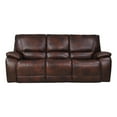 thumbnail image 2 of Pemberly Row Transitional Leather Power Sofa in Burnt Sienna, 2 of 10