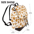 thumbnail image 2 of Yiaed Yellow Biscuit Print Laptop Backpack for Women Slim Computer Bag Work Travel College Backpack Purse Fits 14 Inch Notebook, 2 of 4
