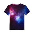 thumbnail image 4 of hengsof Boy's Galaxy Print Short Sleeve T-Shirt Casual Round Neck Soft Top Suitable for Children Aged 3-15 Summer Daily Shirt, 4 of 5