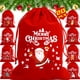 thumbnail image 2 of 20/1 piezas de bolsas de terciopelo rojo para Navidad, bolsa con cordón para envolver dulces de Papá Noel, bolsa de almacenamiento para decoración de fiestas de Año Nuevo, 2 of 5