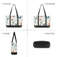 thumbnail image 6 of FORMRS Canvas Laptop Tote Bag for Women with 15.6" Computer Compartments Shoulder Handbag, Red Easter Eggs, 6 of 7