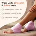 thumbnail image 5 of Zentoes Fuzzy Moisturizing Socks, Open-Toe, Hydrate Dry Heels with Vitamin E & Olive Oil, 2 Pairs, Blue and Pink, 5 of 9
