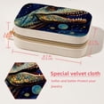 thumbnail image 5 of Starry Dinosaur Velvet Portable Earring Holder with Removable Compartment: Display Case, Jewelry Box, Decorative Box - Gift!, 5 of 7