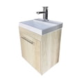 thumbnail image 1 of Gabinete Flotante para Baño DECOMOBIL con Llave Monomando y Lavamanos Encino Polar, 1 of 4