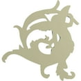 thumbnail image 4 of Ekena Millwork 8 1/4"W x 8 5/8"H x 7/8"P Angel Leaf Onlay, Right, 4 of 6