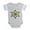 Heather Gray, variant on CafePress - Rainbow Stars Snowflake - Cute Infant Baby Football Bodysuit