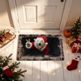 thumbnail image 4 of AURIGATE Christmas Doormat, 23.6x15.7 in Polyester Christmas Entryway Mat with Santa Design for Indoor Outdoor Home Decor, 4 of 6