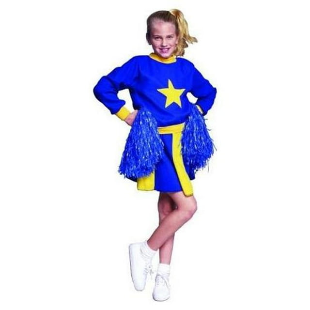 RG Costumes 91234-B-Y-S Petit Costume de Pom-Pom Girl - Bleu-Jaune