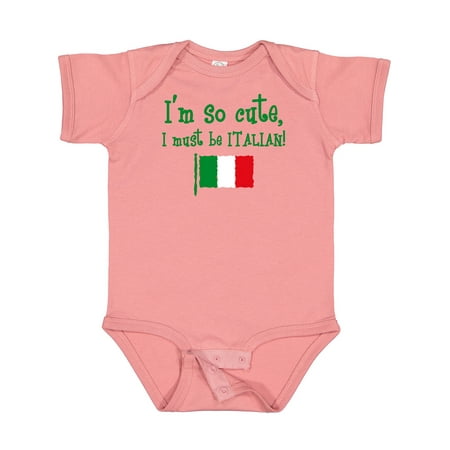 

Inktastic So Cute Italian Gift Baby Boy or Baby Girl Bodysuit