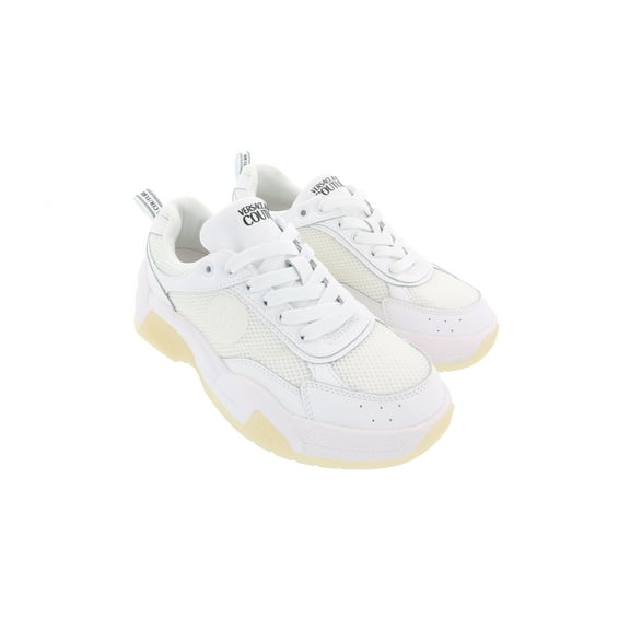 Versace Jeans Couture White Signature Fashion Sneakers 9 for Womens