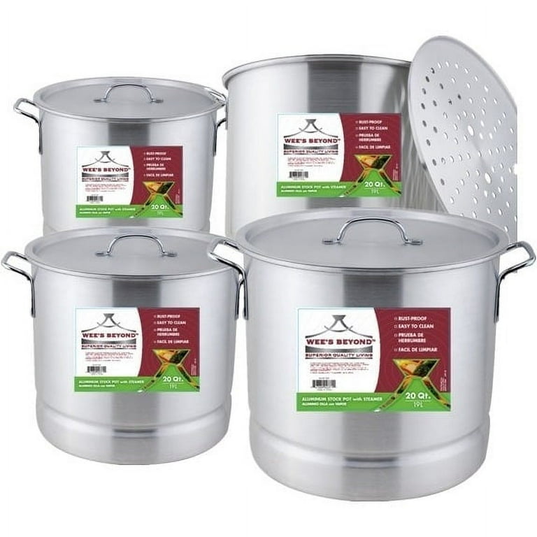 STOCK POT 28-30 QUART WITH STEAMER BASKET, Magic Special Events