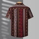 thumbnail image 2 of Camisas Tipo Para Hombre Hombres Primavera y verano Casual Solapa Estampado de un solo pecho Vacaciones en la playa Manga corta Camisa de vacaciones al libre (Red, 4XL), 2 of 6