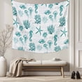 thumbnail image 5 of Turquoise Coastal Large Tapestry for Bedroom Wall Hanging Tapestry, Nautical Starfish Jellyfish Rudder Ceiling Backdrop Tapestries Poster Blanket Wall Decor for Teens Room Living Room Dorm 86" x 104", 5 of 8