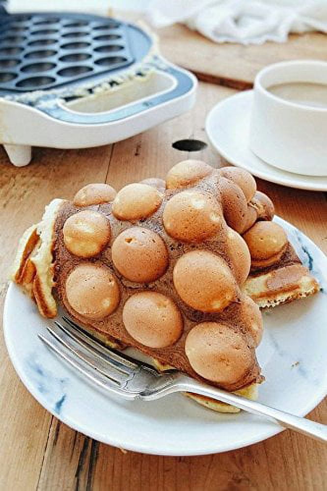 Hong Kong Egg Waffle Maker with BONUS recipe e-book - Make Hong Kong Style Bubble Egg Waffle in 5 minutes AC 120V, 60Hz 760W
