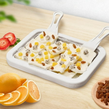 

LnjYIGJ Hot Stir Fri-ed Yogurt Maker Mini Ice Maker Children Homemade Fruit Ice Cream Homemade Yogurt Milk Fruit Ice Cream Machine For All Age