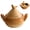 Yellow, variant on Unglazed Clay Pot with Double Handles and Lid, Earthen Cooking Pot, Heat Resistant Casserole Pot for Rice Cooking, Hot Pot, Bibimbap, Soup and Food Serving for Home Kitchen Use
