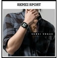 thumbnail image 2 of SKMEI Sport Montre pour Homme en Acier Inoxydable 5ATM Résistante à l'Eau Rétroéclairage Numérique Montre-Bracelet pour Homme Relógio Musculino Chronographe, 2 of 5