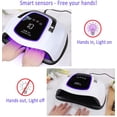 thumbnail image 4 of Secador de uñas UV de 2 manos 108W UV LED Secador de uñas automático profesional con amplio espacio para 10 dedos a la vez. Base magnética de secado rápido para barniz gel semipermanente brillar Electrónica, 4 of 5