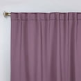 thumbnail image 2 of Superior Solid Blackout Back Tab Curtains, Set of 2, 26" x 63", White, 2 of 9