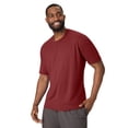thumbnail image 2 of Hanes Moves Men's Short Sleeve Performance Tee Cardinal Red L, 2 of 8