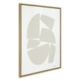 thumbnail image 2 of Kate and Laurel Sylvie Constructed I Neutral Framed Canvas Wall Art by Statement Goods, 28x38 Natural, Decorative Neutral Abstract Art Print for Wall, 2 of 6