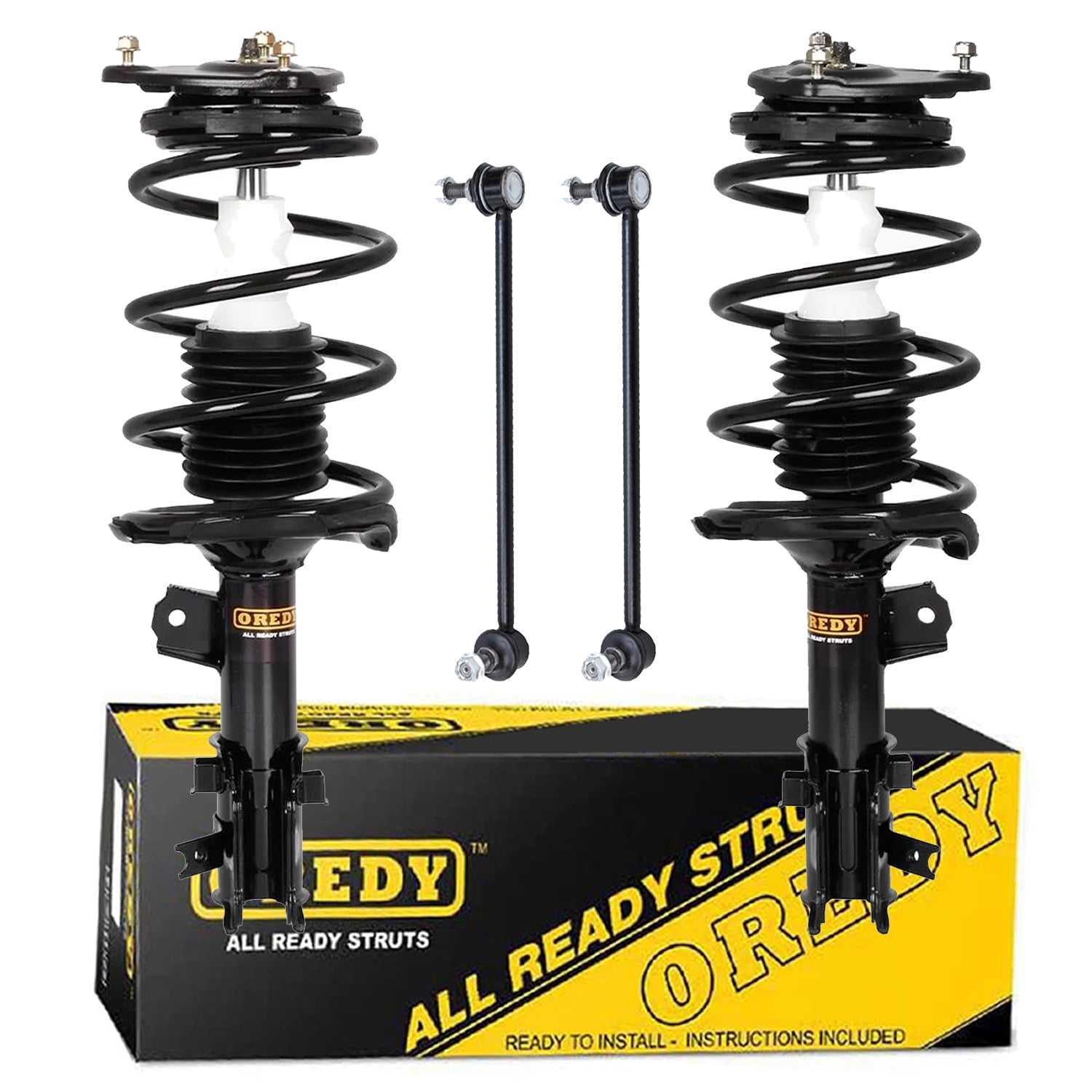 OREDY 4PC Front Struts & Sway Bar Links Kit for 2006 2007 2008 2009