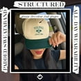 thumbnail image 6 of Funky Junque Two Tone Vintage Snapback Trucker Hat - Pickleball Social Club - Forest/Beige, 6 of 8