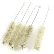 Unique Bargains 5 x Twisted Metal Handle Test Tube Cup Washing Clean Brush 8.8" Long