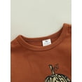 thumbnail image 5 of Inevnen Baby Girl Boy Sweatshirt Oversized Pumpkin Romper Long Sleeve Pullover Top Fall Winter Clothes, 5 of 8