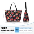 thumbnail image 4 of Fotbe Red Rose Flower Bolsa de Viaje para Playa - Resistente al Agua, Bolsa Tote de Gran Capacidad y Ligera con 7 Bolsillos para Mujeres y Hombres, 4 of 7