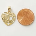 thumbnail image 2 of 14K Yellow Gold #1 MOM Heart Pendant, 2 of 4