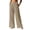 Khaki, variant on Women's Pants Loose Fit Fashion Casual Daily Commuter Long Pants Versatile Comfortable Simple Style Trousers For Everyday Wear