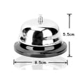 thumbnail image 2 of Call Bell Base antideslizante de acero inoxidable de 3,3 pulgadas para hoteles, escuelas, restaurantes, 2 of 8