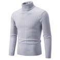 thumbnail image 3 of Pull-over en Maille Élastique à Col Montant Chaud pour Hommes en Automne et en Hiver, 3 of 5