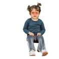 thumbnail image 2 of Seyurigaoka Kids Baby Girls Velvet Bell-Bottoms Long Flared Trousers Casual Elastic Waist Pants, 2 of 7