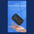 thumbnail image 5 of Enrutador MiFi portátil 4G WiFi 150Mbps 10000 MAh Módem MiFi Punto de acceso inalámbrico móvil para automóvil con tarjeta SIM Negro, Negro, 5 of 5