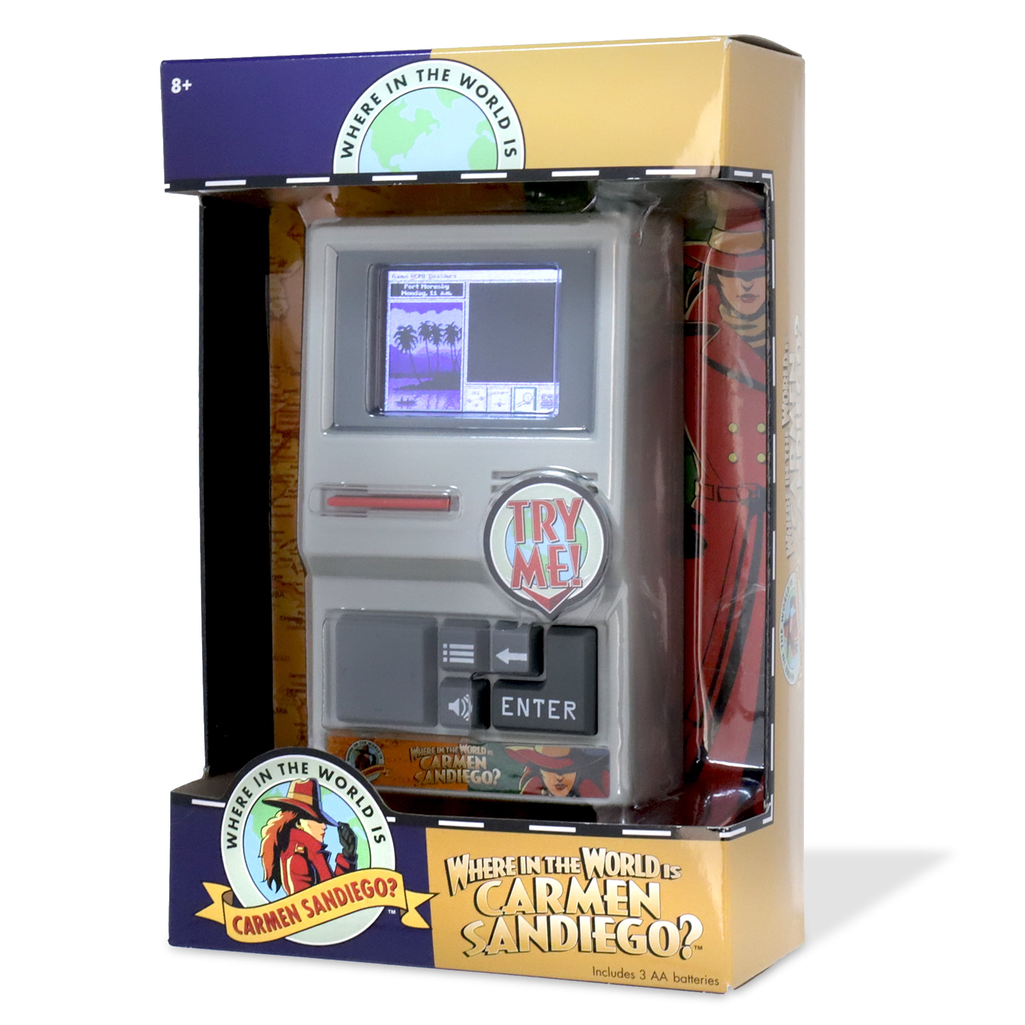 09613 for sale online Basic Fun Where in The World Is Carmen Sandiego Handheld Electronic Game 