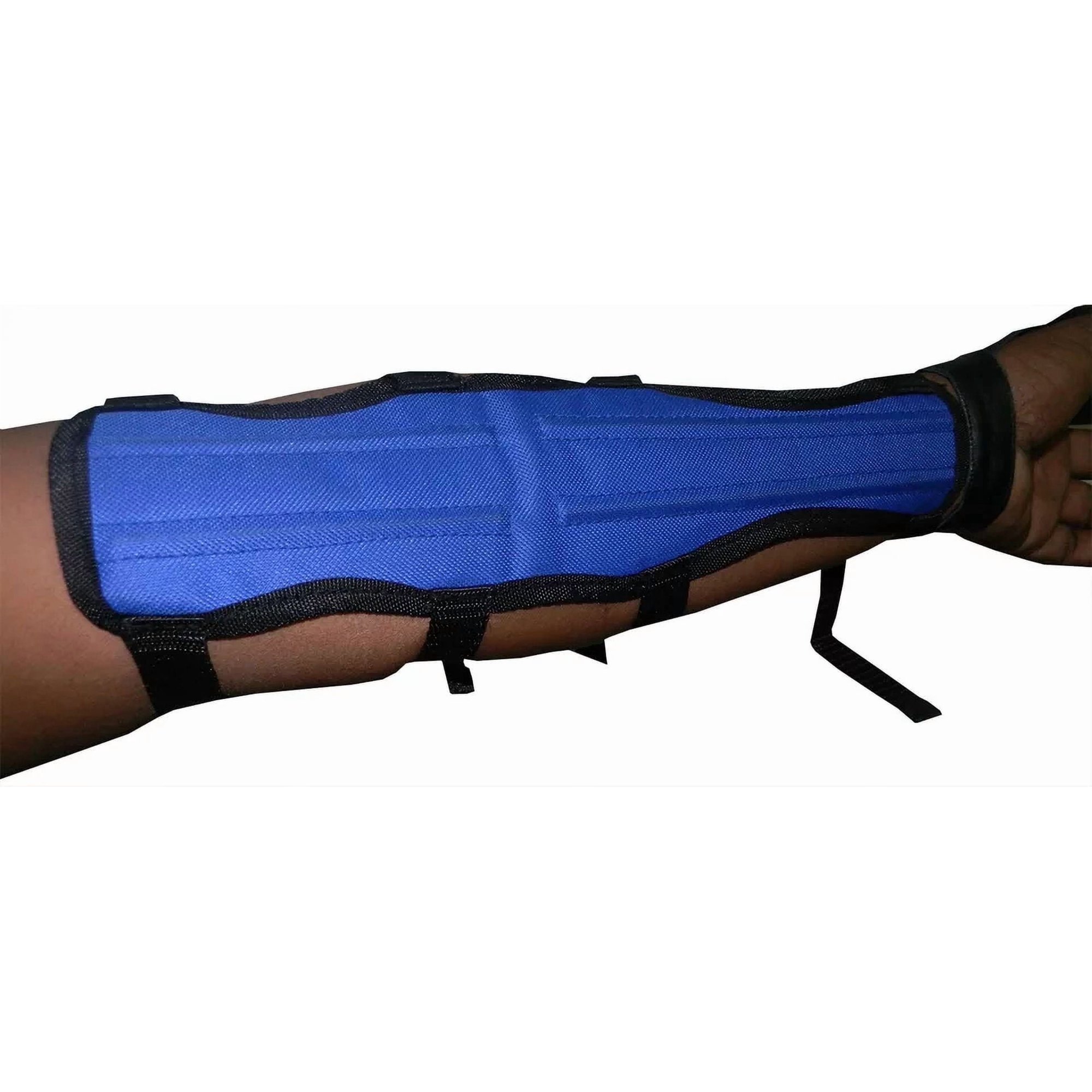 4-Strap Archery Long Arm Guard 33cm x 9cm Durable Protective Gear for Bow Shooting Adjustable Fit Lightweight Design for Comfort and Performance