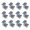 12 pcs, variant on Misright Solar End Clamp Z Bracket for Solar Panel System Easy to Installation