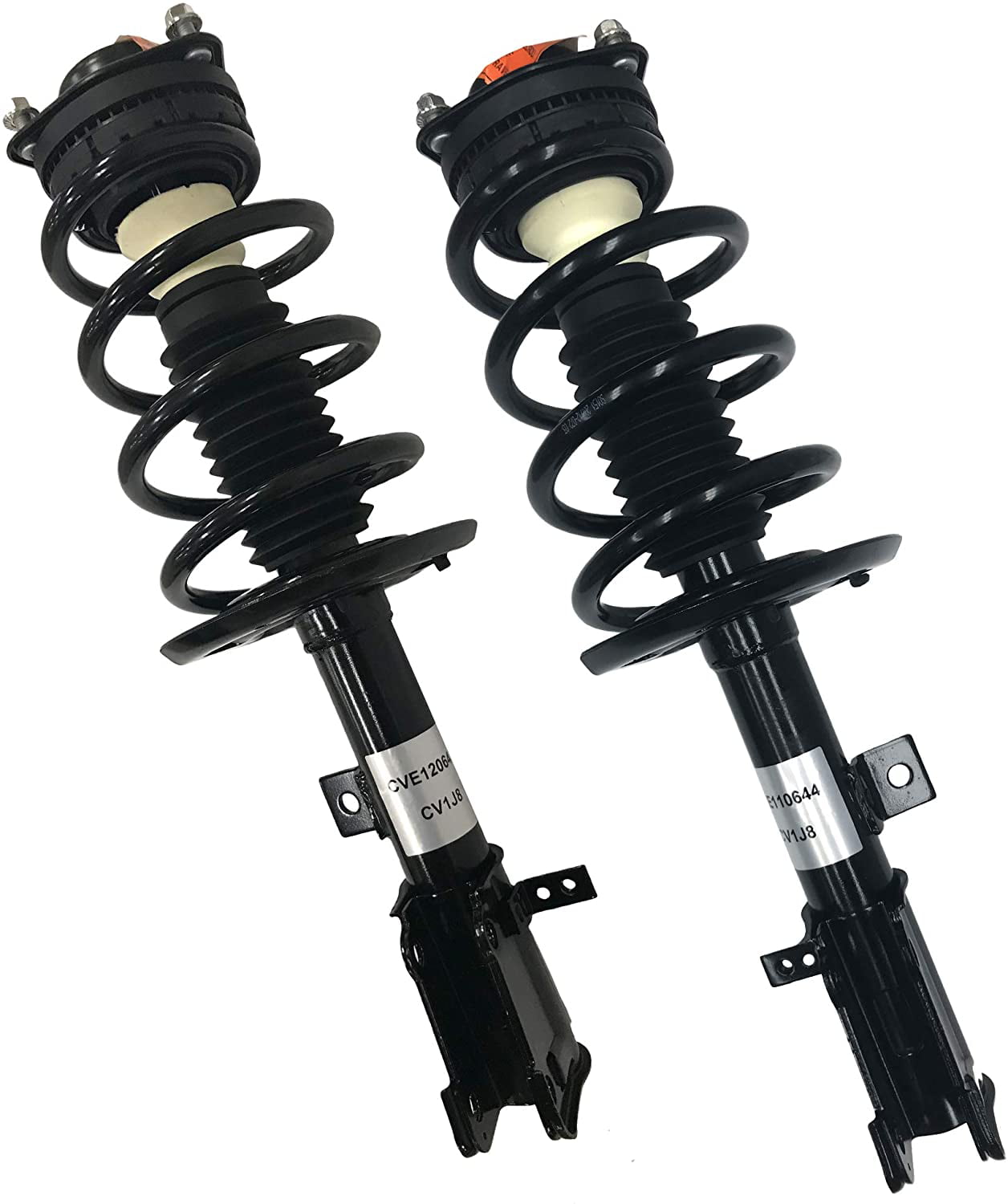 Ai CAR FUN 1 Pair 172509 172510 Front Strut Shocks Absorber Complete Shock Struts and Coil Springs for 2009-2016 Dodge Journey