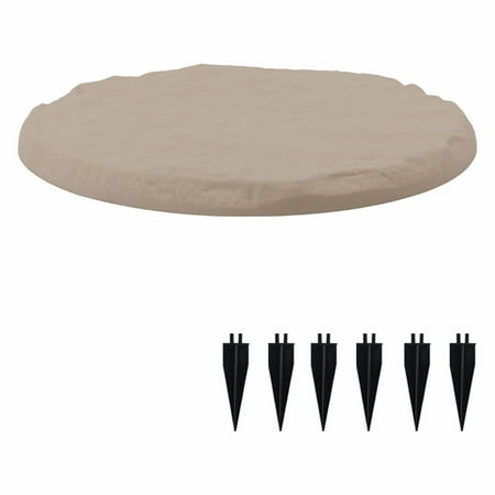 IOTdou Stepping Stones Resin Garden Stepping Stones Pathway Kit Interlocking Walkway Pavers with Stake Anchors for Lawns & Sidewalks
