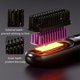 thumbnail image 2 of Cepillo alisador de pelo inalámbrico con 3 ajustes de calor, carga USB-C, cuidado con iones negativos, pantalla LCD negra., 2 of 4