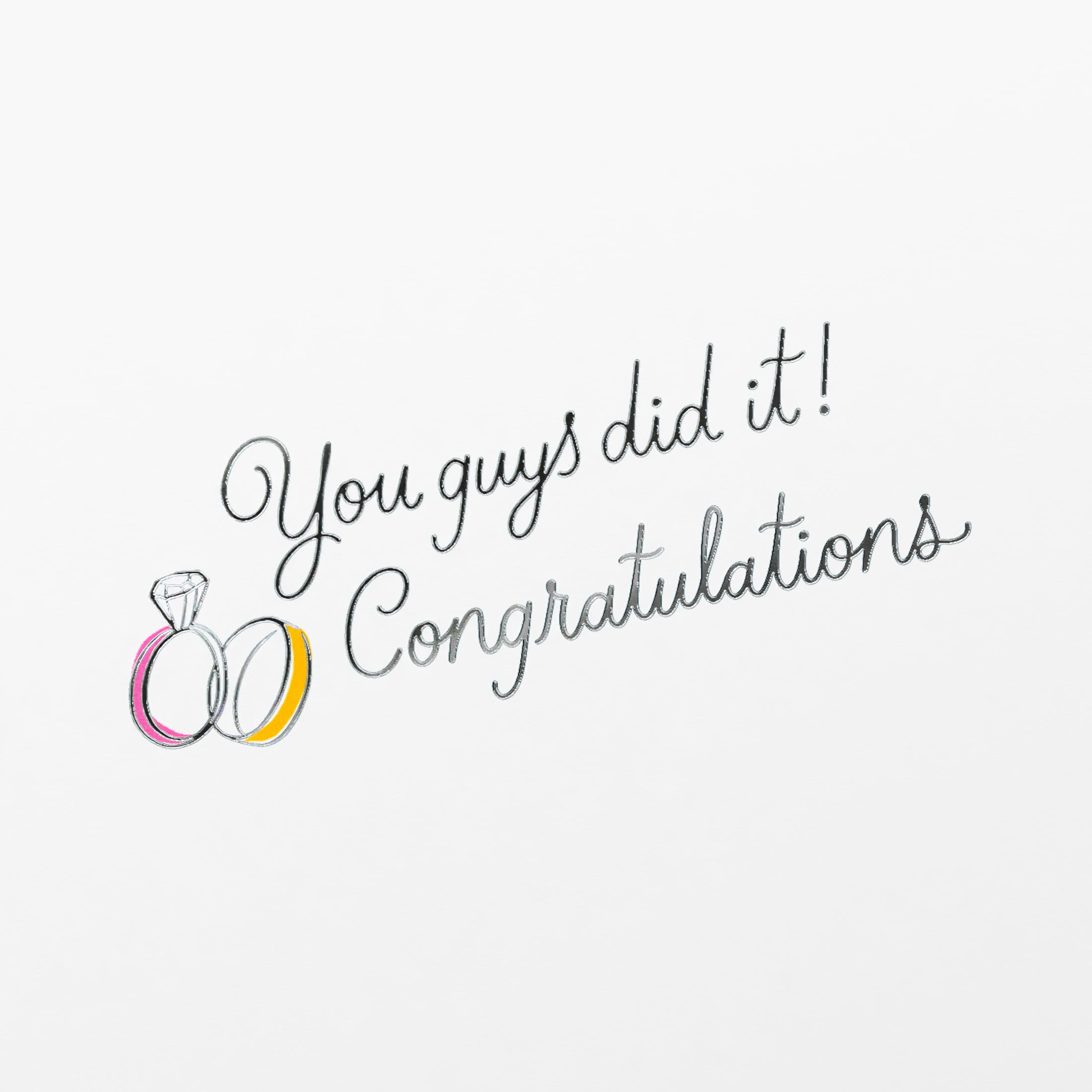 American Greetings Wedding Card for Bride and Groom (OMG, You Did It!)